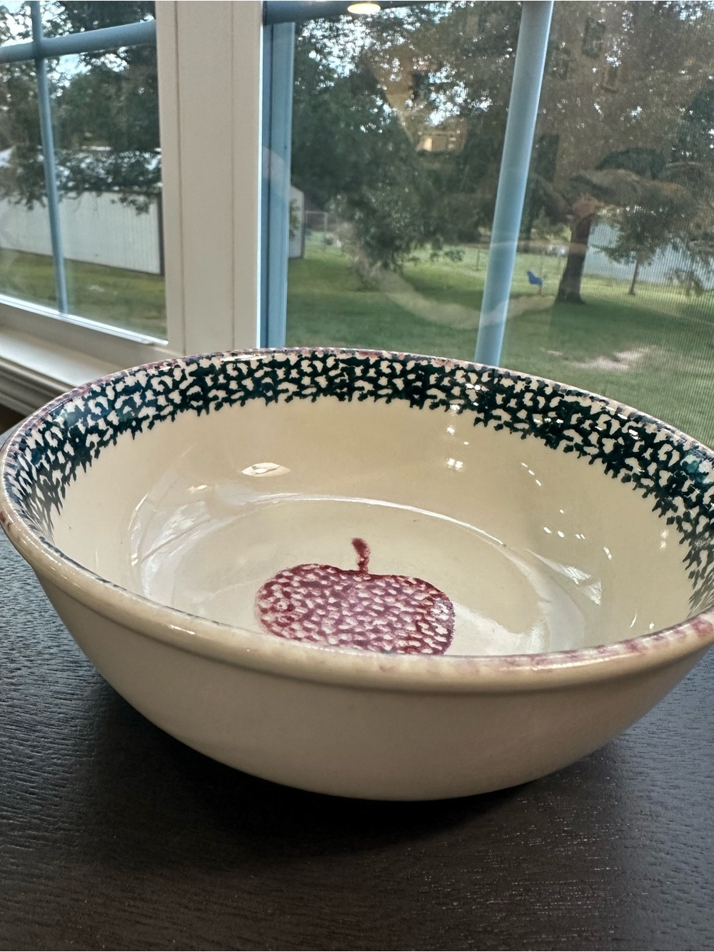 Vintage Gibson Housewares Sponge Apple Ceramic Bowl